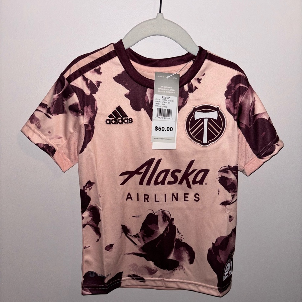 Portland Timbers Roses Jersey toddler 5T NWT